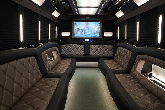 spacious party bus