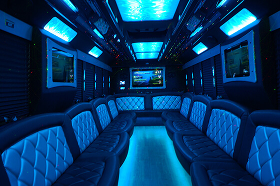 party bus with dance pole