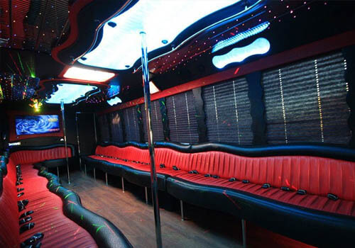 black and red leather seats